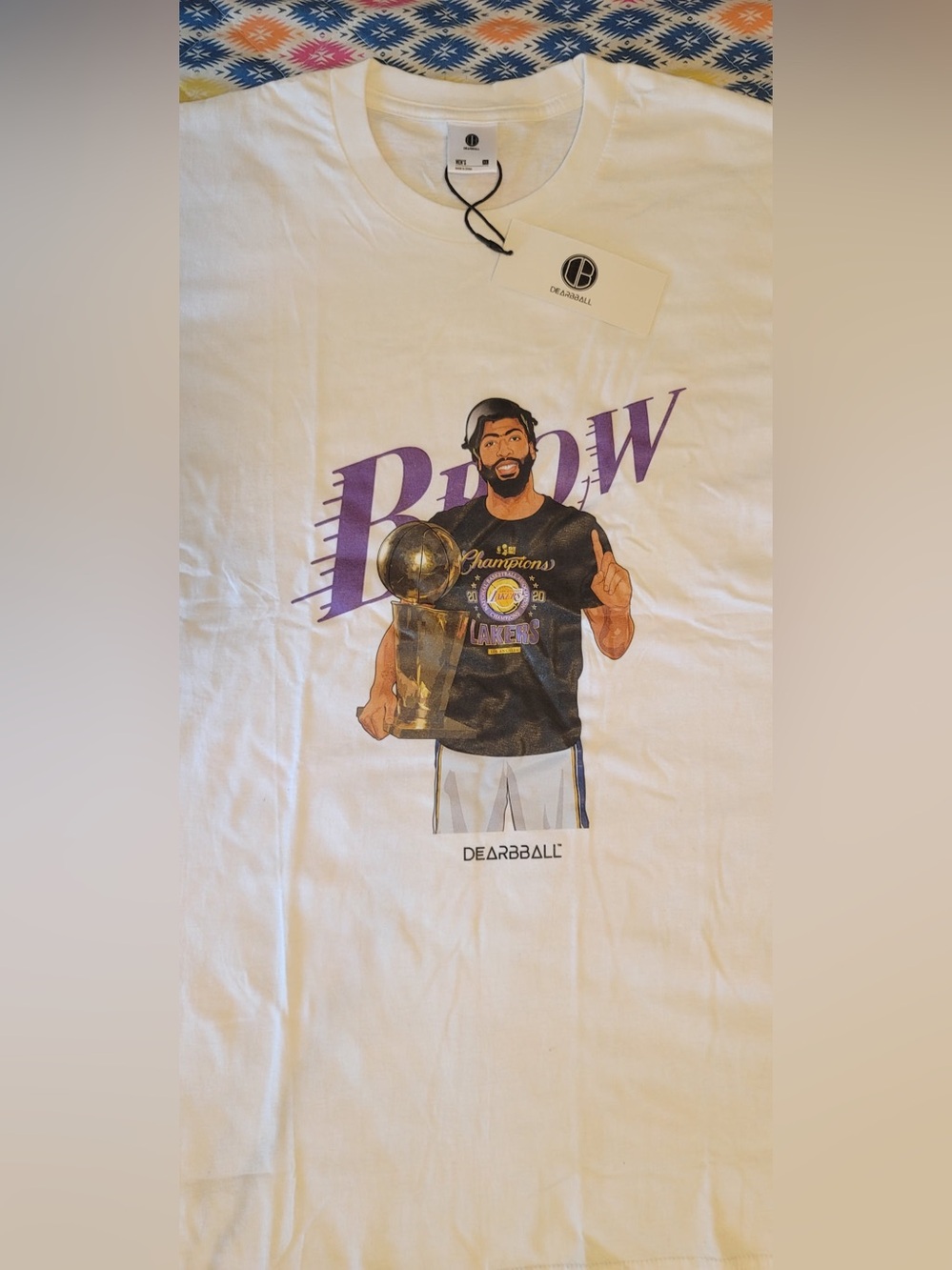 Anthony Davis DEARBBALL White Graphic Short-Sleeve Men’s Tee